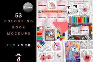 53 Coloring Book Mockups