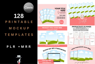128 Printable Mockup Templates