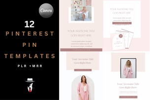 12 Pinterest Pin Templates