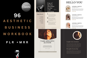 96 Aesthetic Business Workbook